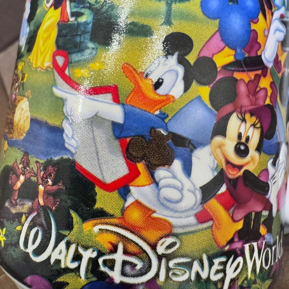 Disney Parks Walt Disney World Grandpa Character Collage Coffee Mug Teal Inside - Picture 11 of 11